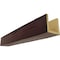 Ekena Millwork 3-Sided (U-beam) Hand Hewn Endurathane Faux Wood Ceiling Beam, Premium Cherry, 8"W x 8"H  x 20'L BMHH3C0080X080X240ZY - alternate 1